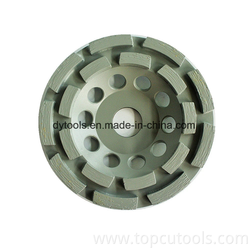 Single or Double Row Diamond Cup Grinding Wheel for Concrete